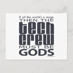 Tech Crew Gods Postkarte