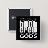Tech-Crew-Götter Button (Vorne & Hinten)