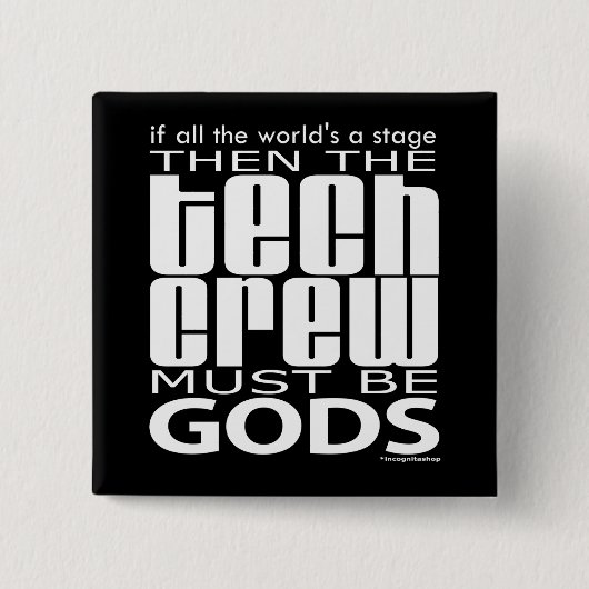 Tech-Crew-Götter Button (Vorderseite)