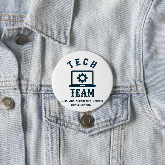 💻 Tech Crew IT-Support-Team 💻 Button (Beispiel)
