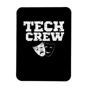 Tech Crew Team Sound Theater Musical Studi Magnet