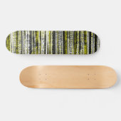 Tech Decode - Schwarz und Weiß auf Gelb Skateboard (Horizontal)