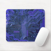 Tech Electronics, blaues Cyber-Schalttafel Mousepad (Mit Mouse)