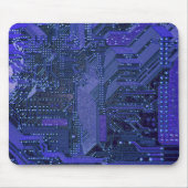 Tech Electronics, blaues Cyber-Schalttafel Mousepad (Vorne)