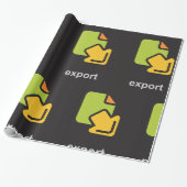 Tech Export Icon Digitaler Datenbestand Geschenkpapier (Ungerollt)