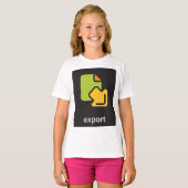 Tech-Export-Symbol Digitaldatendatei T-Shirt (Vorne ganz)