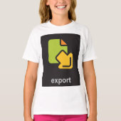 Tech-Export-Symbol Digitaldatendatei T-Shirt (Vorderseite)