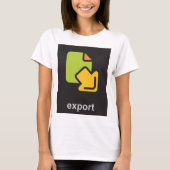 Tech-Export-Symbol Digitale Daten-Datei T-Shirt (Vorderseite)