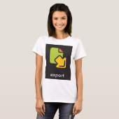 Tech-Export-Symbol Digitale Daten-Datei T-Shirt (Vorne ganz)