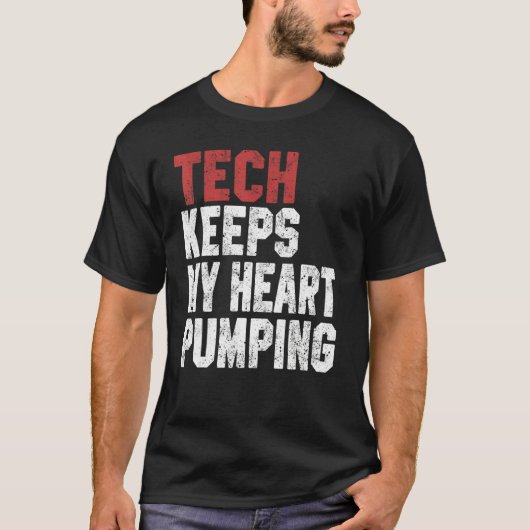 Tech for Men Women Technology Cyber Coding Geek T-Shirt (Vorderseite)