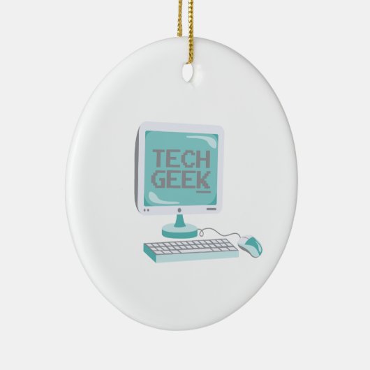 Tech Geek Keramik Ornament (Rechts)