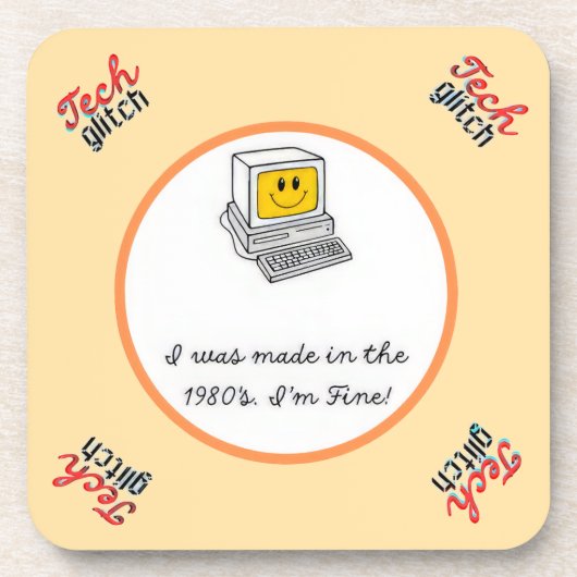 Tech Glitch Getränkeuntersetzer (Vorderseite)