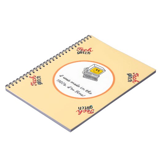 Tech Gltch Notizblock (Linke Seite)