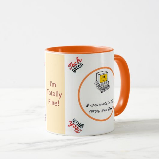 Tech Gltch Tasse (VorderseiteRechts)