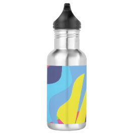 Tech Grid Abstract Stainless Water Bottle Edelstahlflasche
