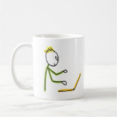 Tech Guy Stickman Kaffeetasse (Links)