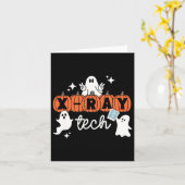 Tech Halloween Techniker Squad Xray Tech Pumpkin Karte (Gelbe Blume)