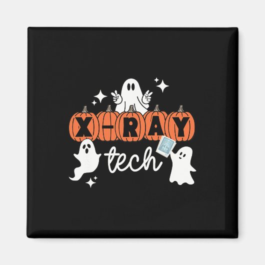 Tech Halloween Techniker Squad Xray Tech Pumpkin Magnet (Vorne)