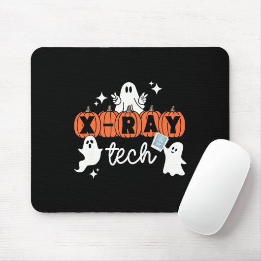 Tech Halloween Techniker Squad Xray Tech Pumpkin Mousepad (Mit Mouse)