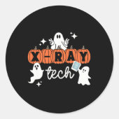 Tech Halloween Techniker Squad Xray Tech Pumpkin Runder Aufkleber (Vorderseite)