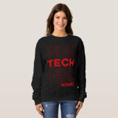 Tech House Deep Dub Techno EDM Sweatshirt (Vorne ganz)