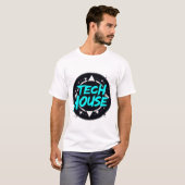 Tech House Vibes - Electronic Music Groove T-Shirt (Vorne ganz)