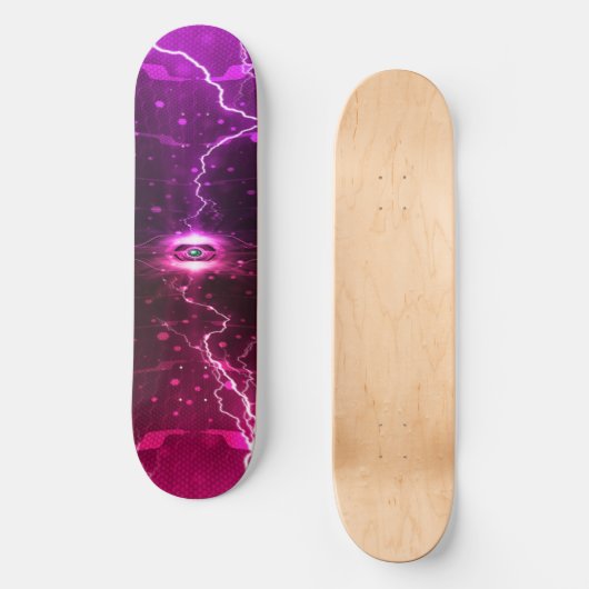 Tech Lightning Skateboard Deck (Vorderseite)