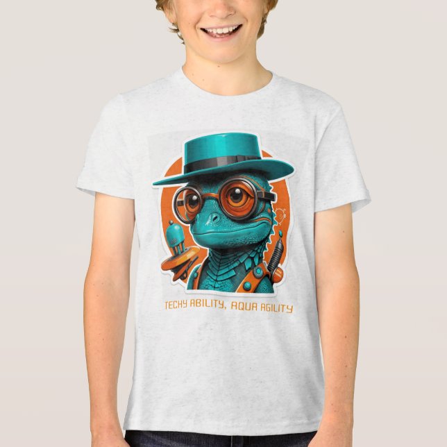 Tech Lizard Lunge Unisex T - Shirt (Vorderseite)