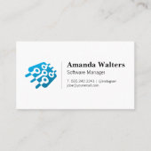 Tech Microchip | Software-Hardware | Ingenieur Visitenkarte (Vorderseite)