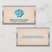 Tech | Mikrochip | Grenze Visitenkarte (Vorne/Hinten)