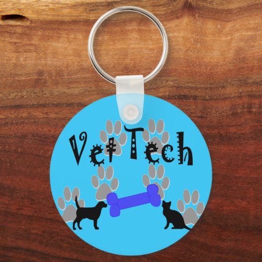 TECH mit Hundeknochen Schlüsselanhänger (Vorderseite)