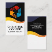 Tech Modern Logo | Elektronische Knoten Visitenkarte (Vorne/Hinten)