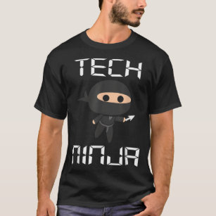 Tech Ninja Funny IT Computer Techie Support Hilfe  T-Shirt