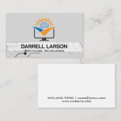 Tech Nodes | Brain Computer-Logo Visitenkarte (Vorne/Hinten)