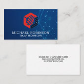 Tech Nodes Logo | Networking Background Visitenkarte (Vorne/Hinten)