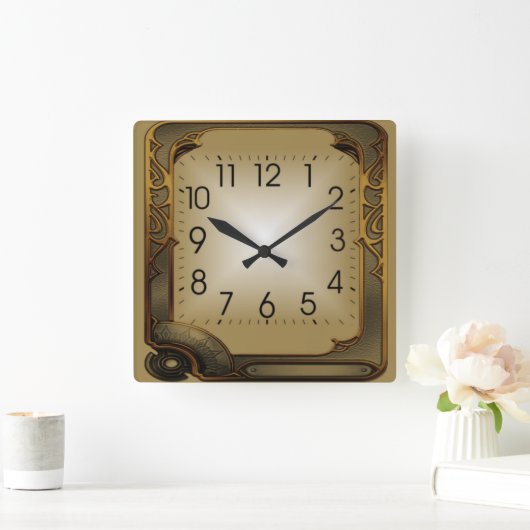 Tech Quadratische Wanduhr (Zuhause)