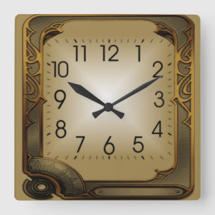 Tech Quadratische Wanduhr