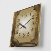 Tech Quadratische Wanduhr (Winkel)