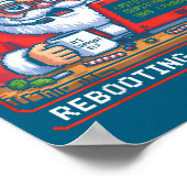 Tech Santa s Rebooting Support Life Poster (Ecke)