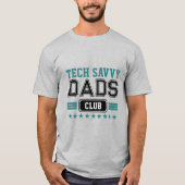 Tech Savvvy Vater Varsity Style individuell anpass T-Shirt (Vorderseite)