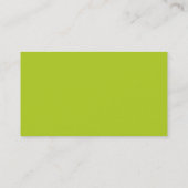 Tech Savvy Business Card, Lime Green Visitenkarte (Rückseite)