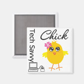 Tech Savvy Chick Magnet (Vorderseite/Rückseite)