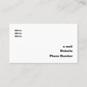 Tech Schwarz-Weiß-Geometrische Überlappungszirkel Visitenkarte (Rückseite)