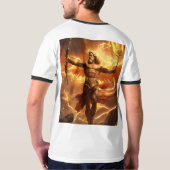 "Tech Seraph: Wo sich digitale Krieger vereinen T-Shirt (Schwarz voll)