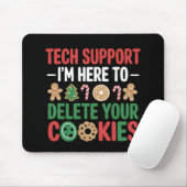 Tech Support Christmas Cookies Funny Work Mousepad (Mit Mouse)