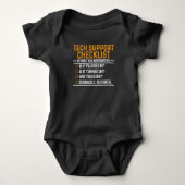 Tech Support Computer Geek Funny Techie Geschenk I Baby Strampler (Vorderseite)