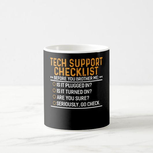 Tech Support Computer Geek Funny Techie Geschenk I Kaffeetasse (Mittel)