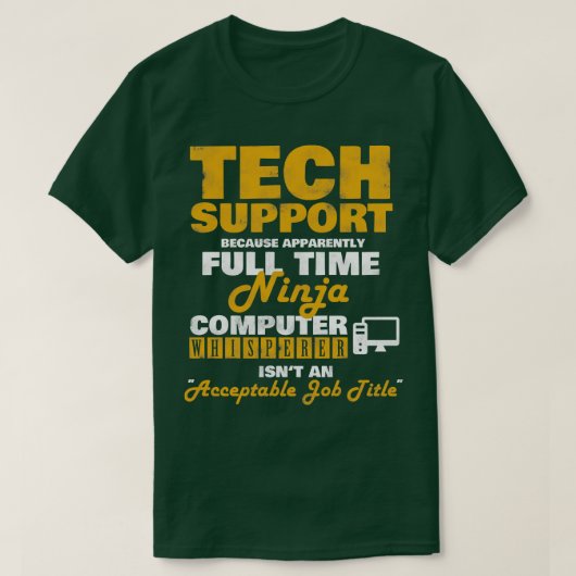 Tech Support Computer Whisperer Funny T-Shirt (Design vorne)