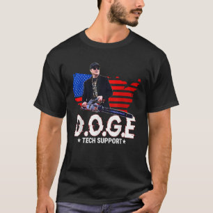 Tech Support D O G E Funny Tech Support USA Amerik T-Shirt