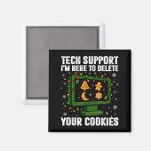 Tech Support Delete Your Cookies Men Ugly Christma Magnet (Vorderseite/Rückseite)